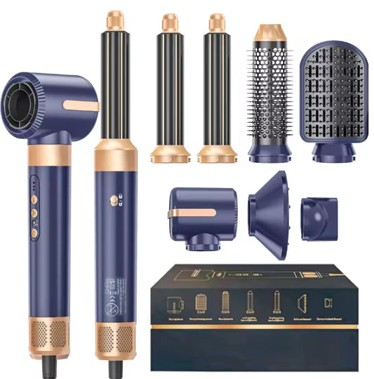 MOQ300 Multifunctional 7-In-1 High-Speed Hair Dryer Straight Comb