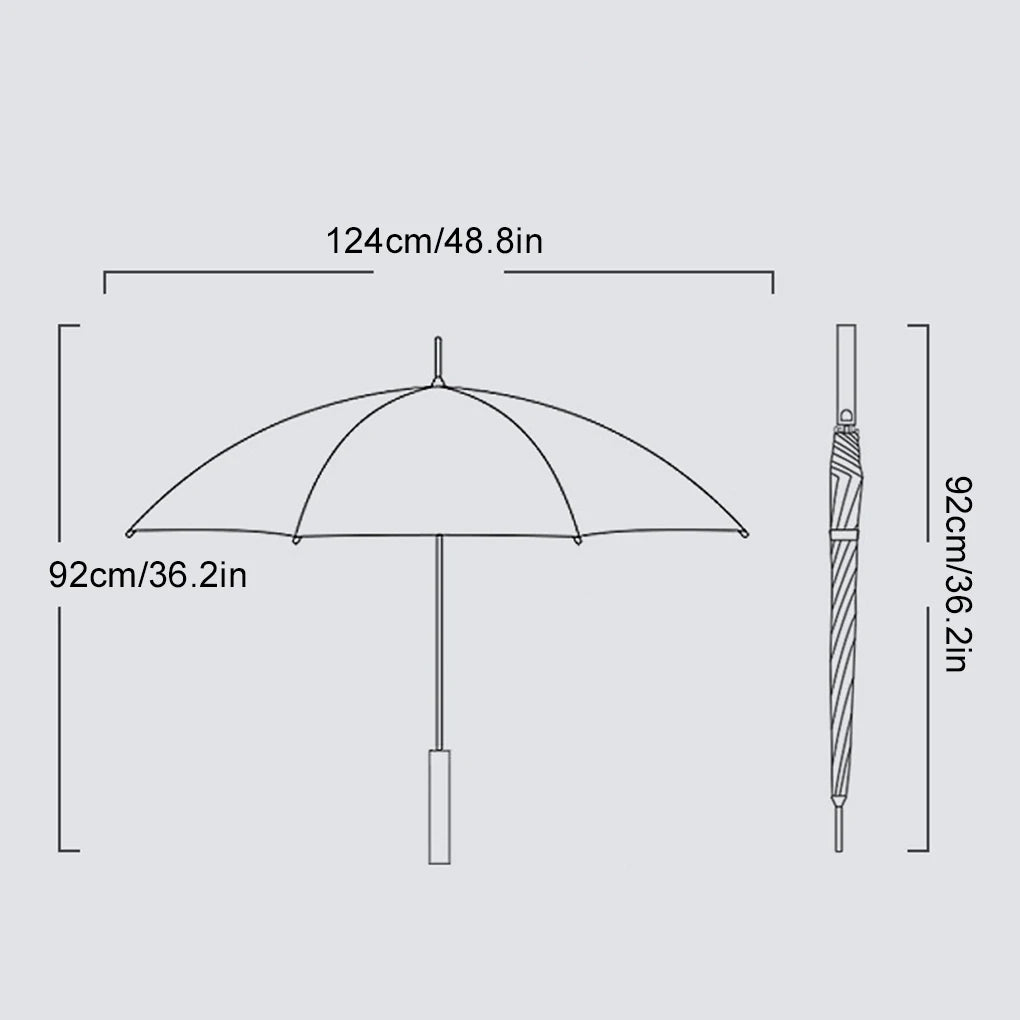 선풍기우산 Large Fan Umbrella 100% UV Blocking Parasol Wind and Water Resistant Long Handle 양산 UV Protection Beach Golf Umbrella